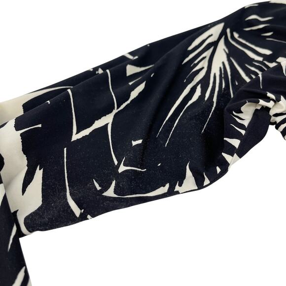 Trina Turk Lennox One Piece Swimsuit Long Sleeve Zip Rash Guard Paddle Suit XL - Picture 12 of 12